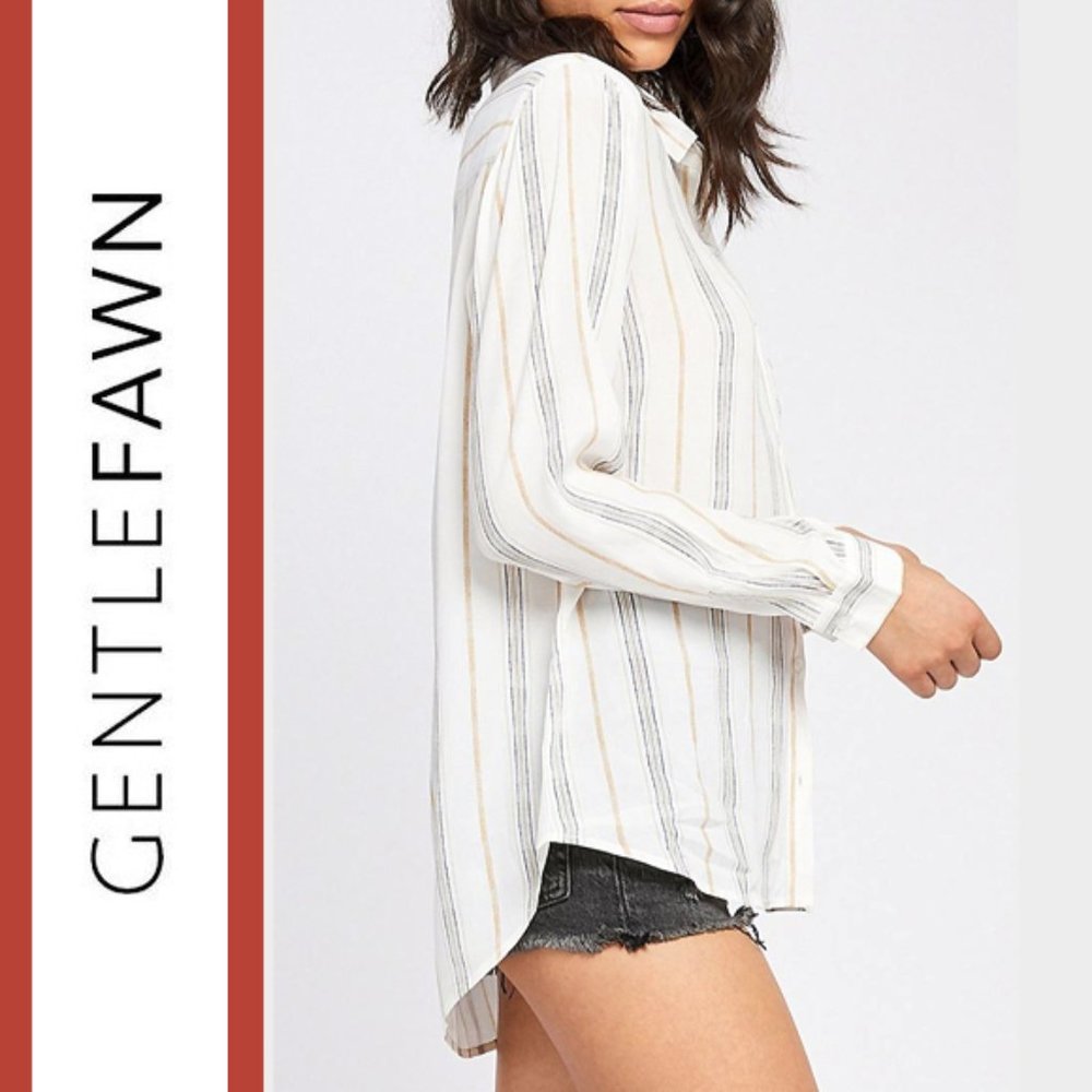 Gentle Fawn | 'Charlestone' Coastal Chic Striped Shirt Blouse